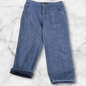 Men's Big & Tall Stanley Blue Denim Fleeced Lined Pants (SIZE: 42X 30)